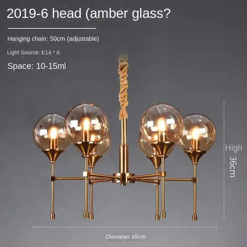 lustre moderne nordique design élégant pour éclairage d'ambiance