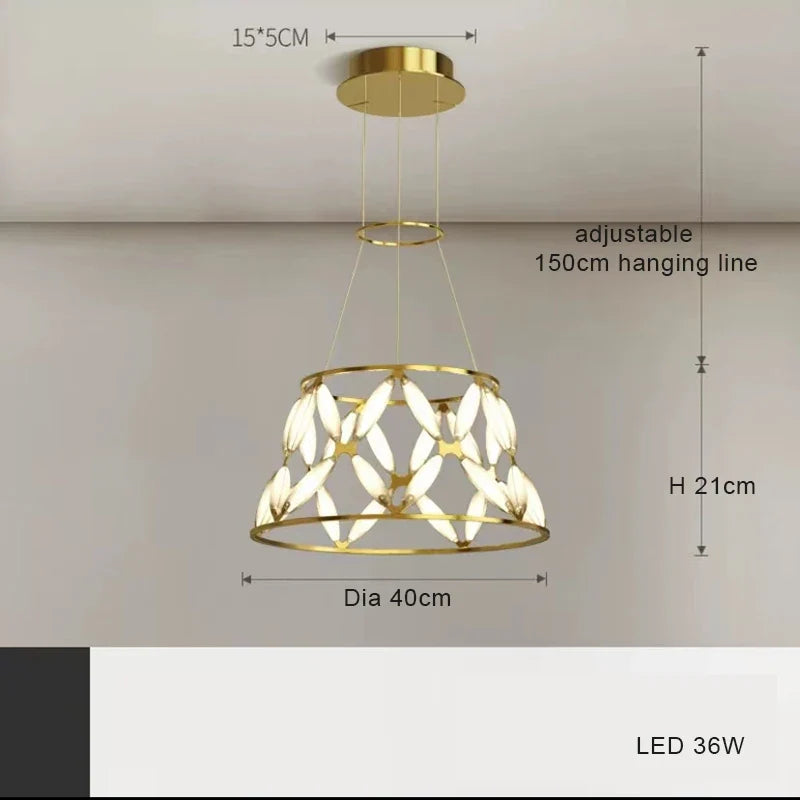 plafonnier led minimaliste moderne avec abat-jour fantaisie