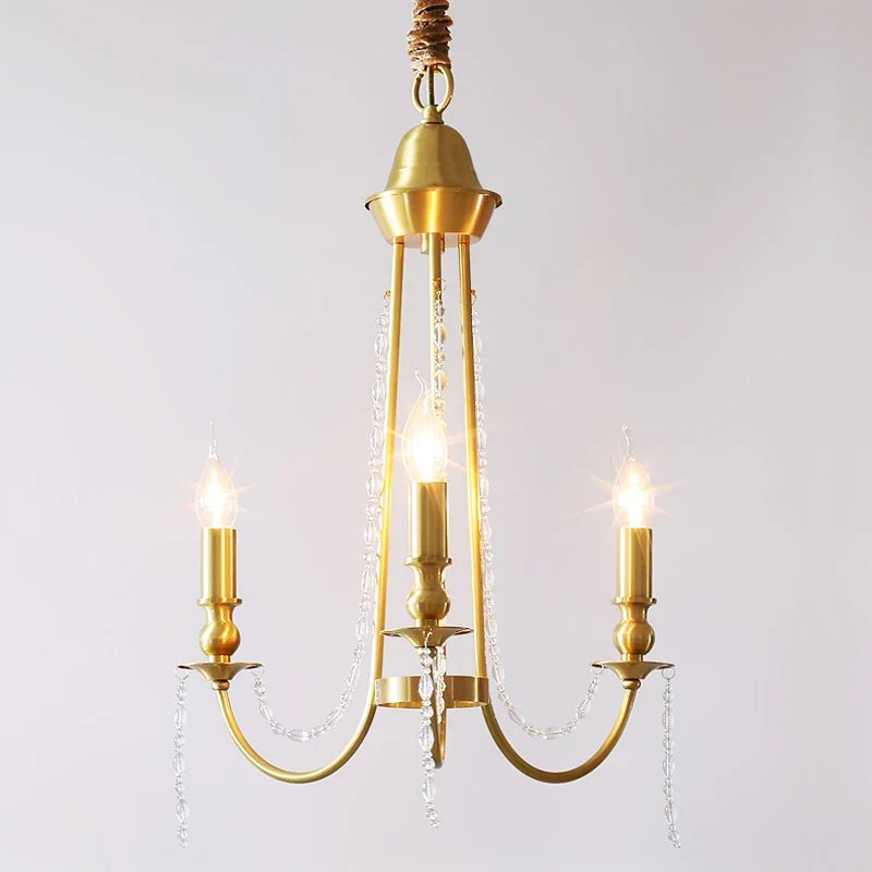 lustre en laiton moderne pour éclairage intérieur élégant