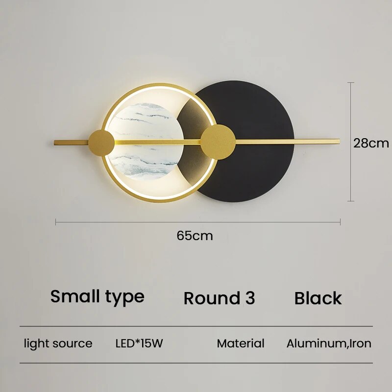 Applique murale LED moderne pour salon