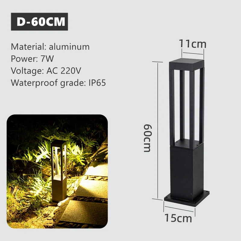 lampe led extérieure simple pour éclairage de jardin et paysage