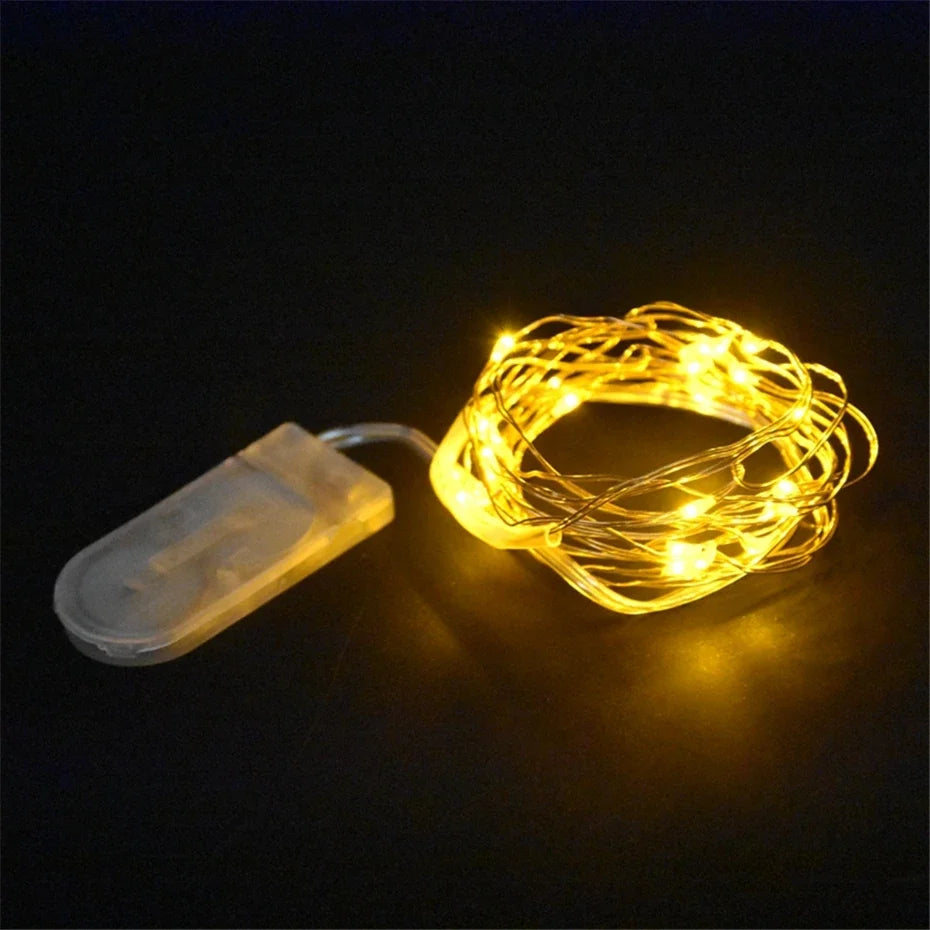 guirlande lumineuse led en fil de cuivre pour décorations de fête