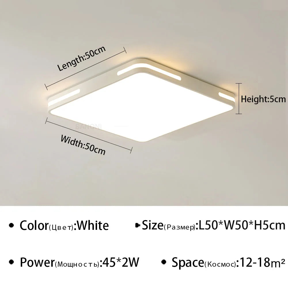 plafonnier led ultra mince design moderne pour intérieur
