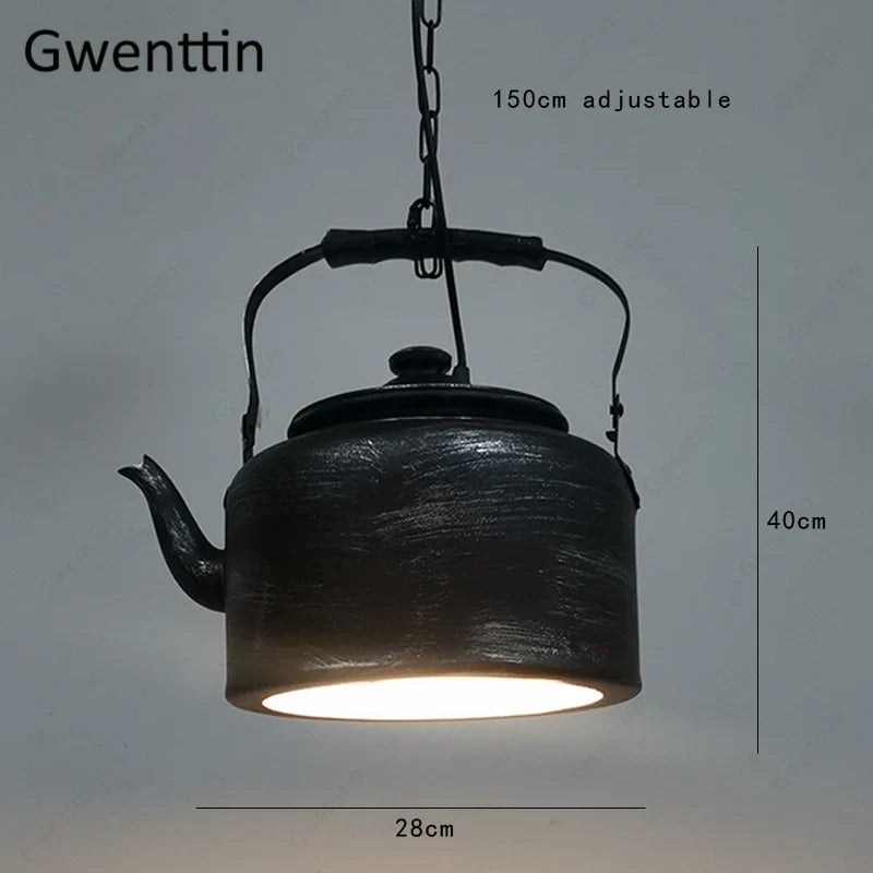 suspension en fer design moderne pour décoration industrielle