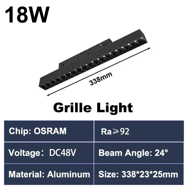 rail d éclairage magnétique moderne pour intérieur en aluminium