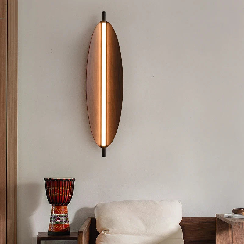 lustre japonais rétro design feuilles pour salle à manger