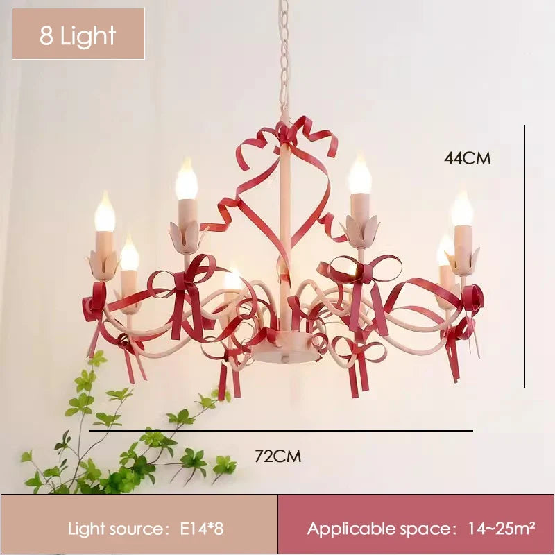 lustre princesse rose pour décoration de chambre enfant