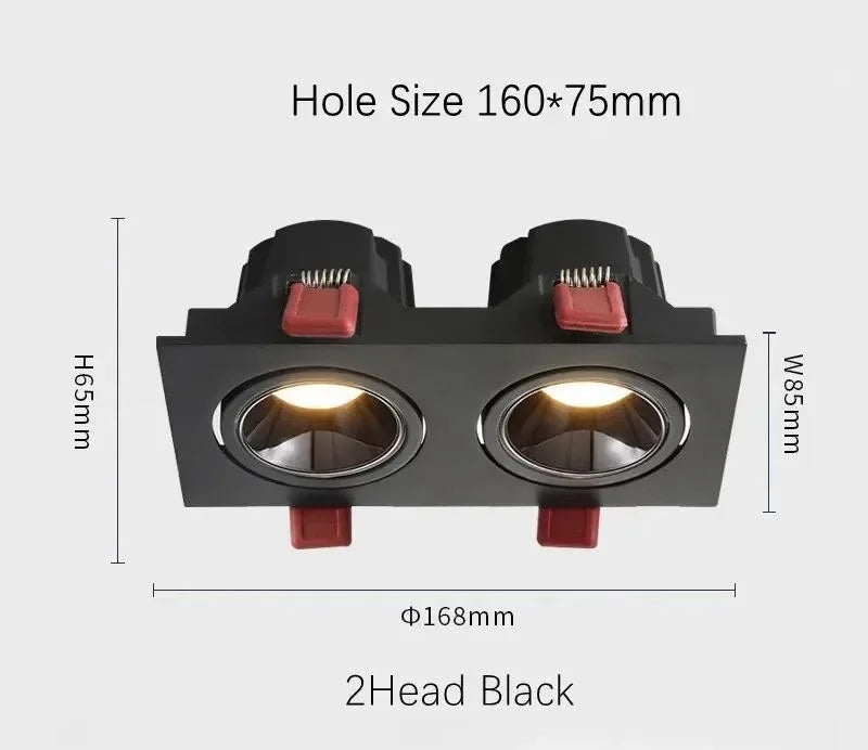 Plafonnier à spots Led intégré à intensité réglable