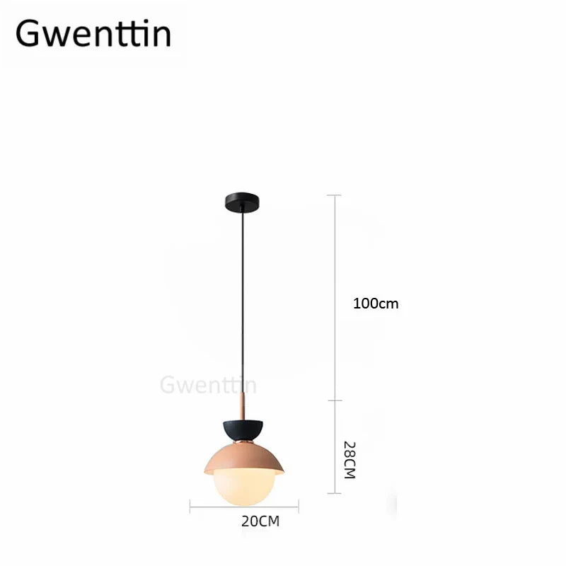 suspension en verre moderne pour décoration intérieure élégante