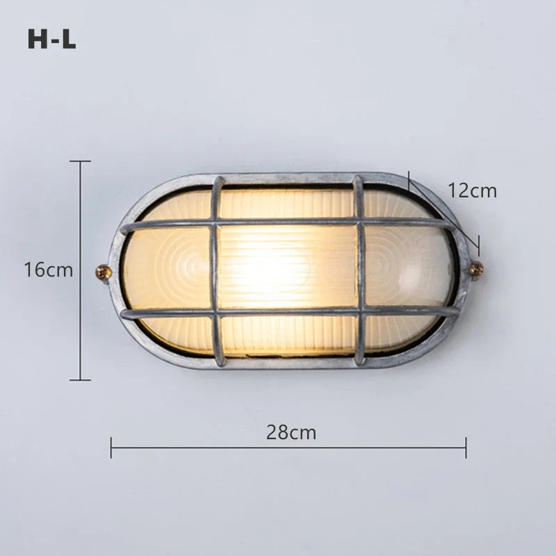 applique murale led rétro industrielle étanche pour extérieur et jardin