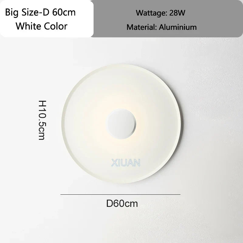 Designer Lamp Modern Round Ceiling Lamps Bedroom Ceiling Light White Red Green Living Room Atmosphere Wall Lights AC 220V 40cm