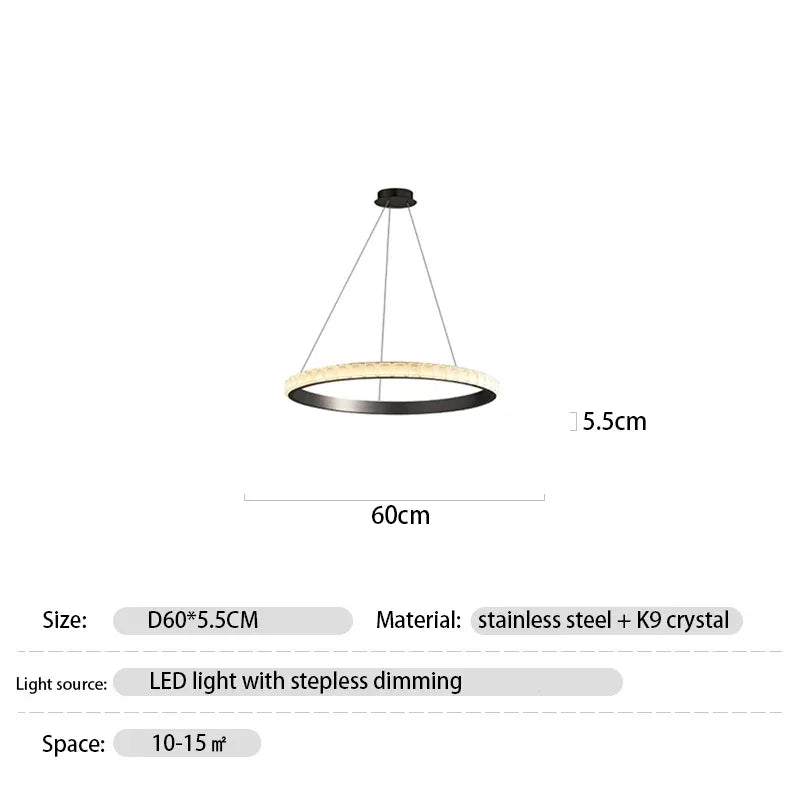 lustre de luxe en cristal pour hôtel et villa