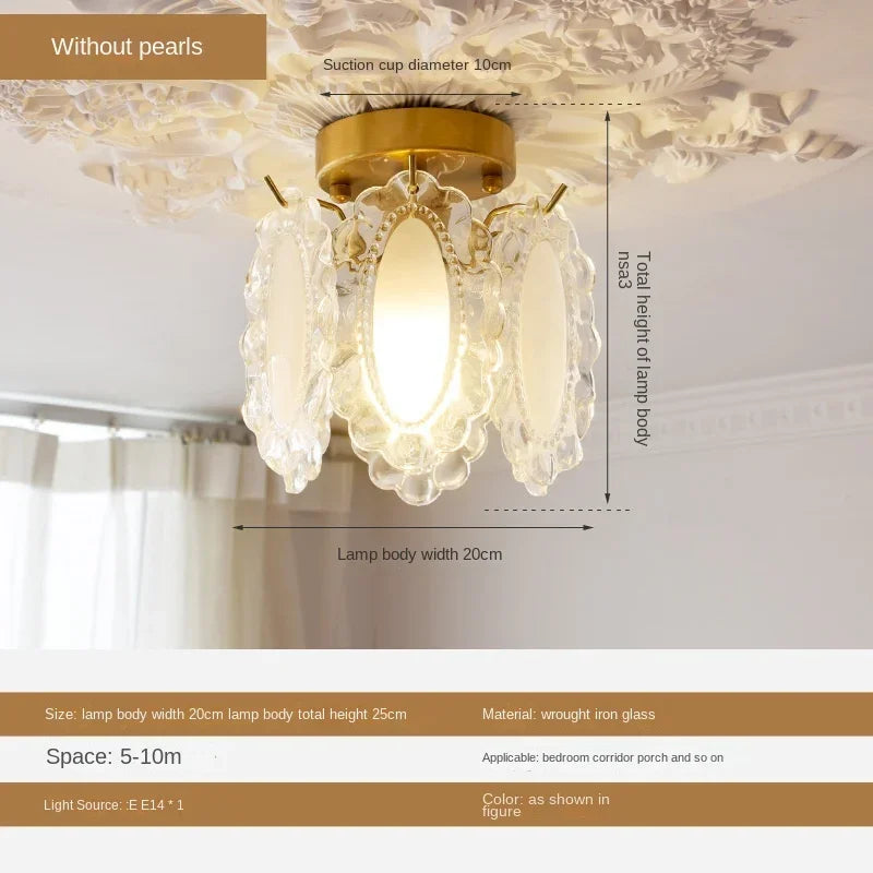 lustre léger en verre cristal pour éclairage moderne