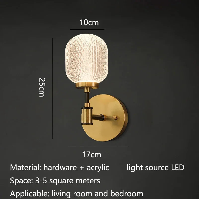 applique murale moderne nordique lumière led décoration intérieure élégante