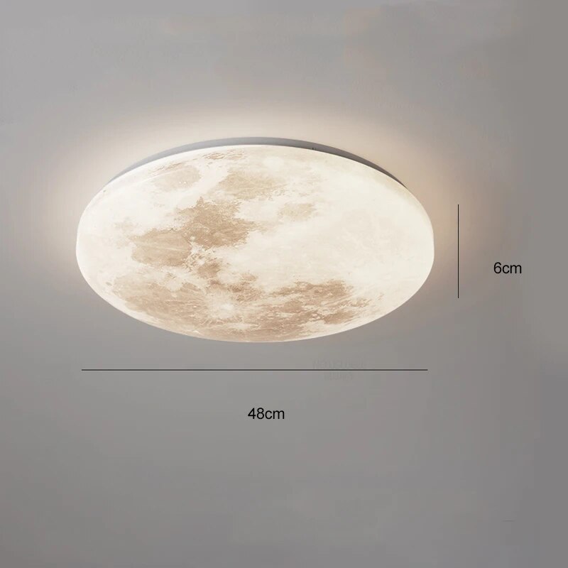Plafonnier lune moderne minimaliste