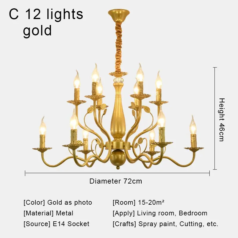 lustre rétro en tissu pour décoration intérieure campagne