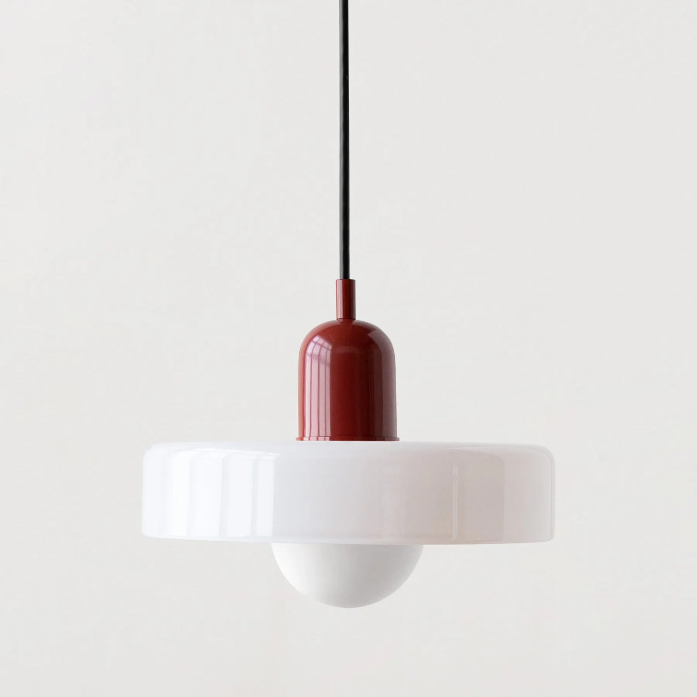 lustre moderne suspendu en verre coloré pour intérieur