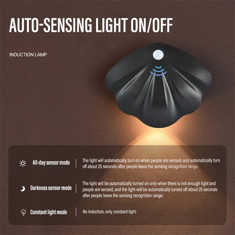 applique murale led intelligente sans fil avec capteur de mouvement usb
