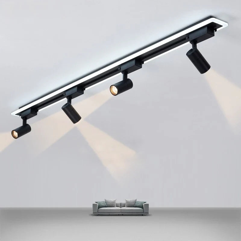 suspension acrylique moderne avec lumière led design épuré
