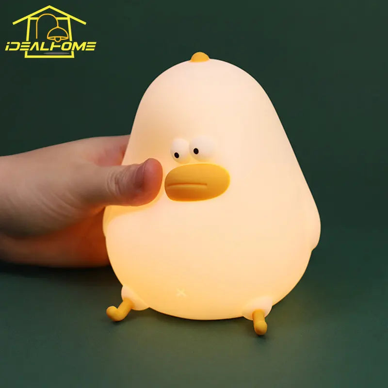 veilleuse silicone poulet tapotement usb pour enfant cadeau