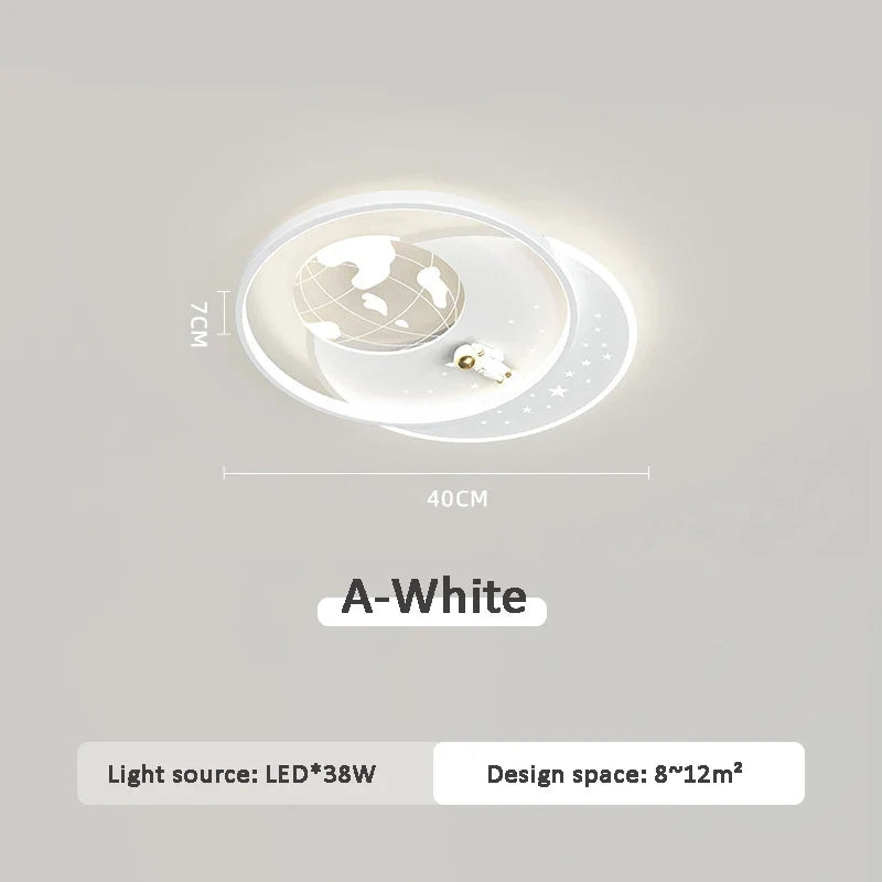 plafonnier moderne créatif pour chambre d'enfant en led