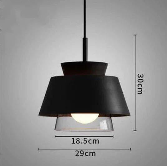 suspension en verre et fer style nordique pour intérieur décoratif