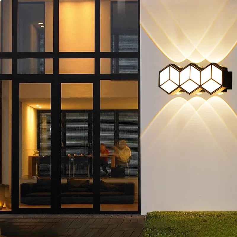 Applique murale imperméables extérieures lampe de applique murale LED moderne Applique murale décorative intérieure extérieure Garage luminaire mural étanche