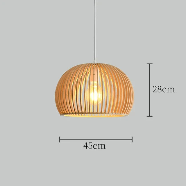 cage à oiseaux en bois luminaire suspension tom bois