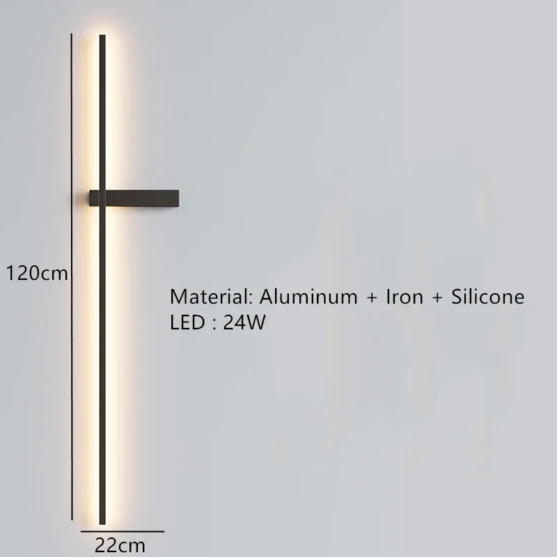 applique murale led minimaliste art déco appliques aluminium