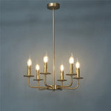 lustre moderne simple en fer avec lumière créative