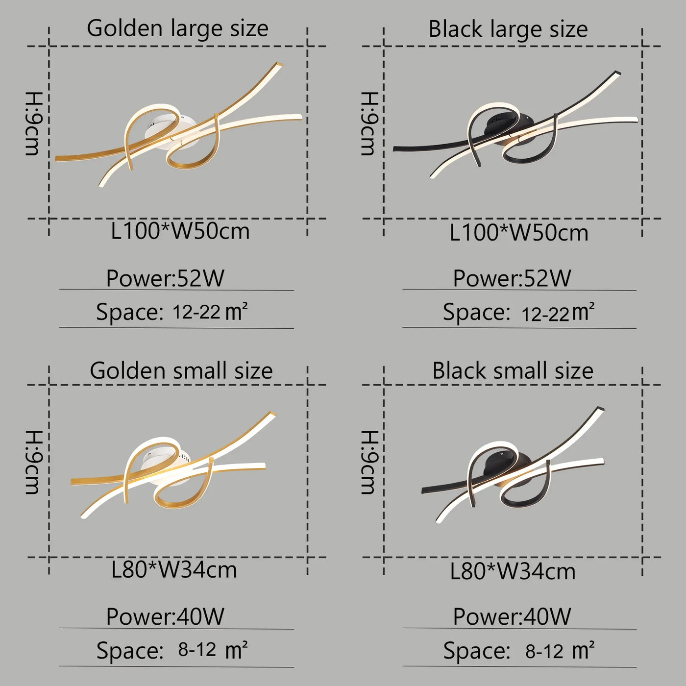 Modern Alexa LED Chandelier For Smart Home, Used In Living Room, Bedroom, Study, Lampara Technology Black/gold Modern Chandelier