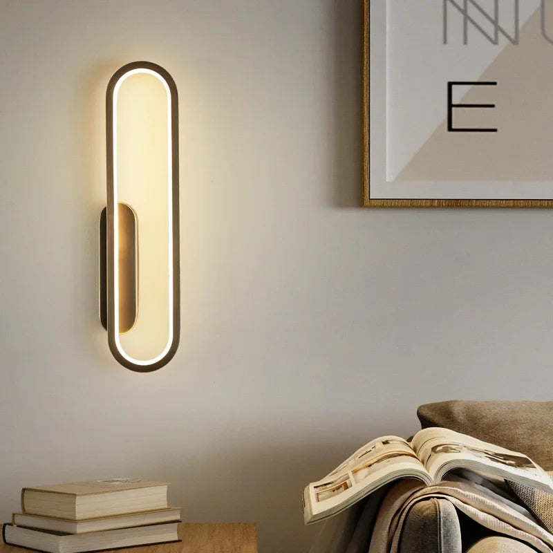 applique murale nordique moderne en cuivre pour intérieur lumineux