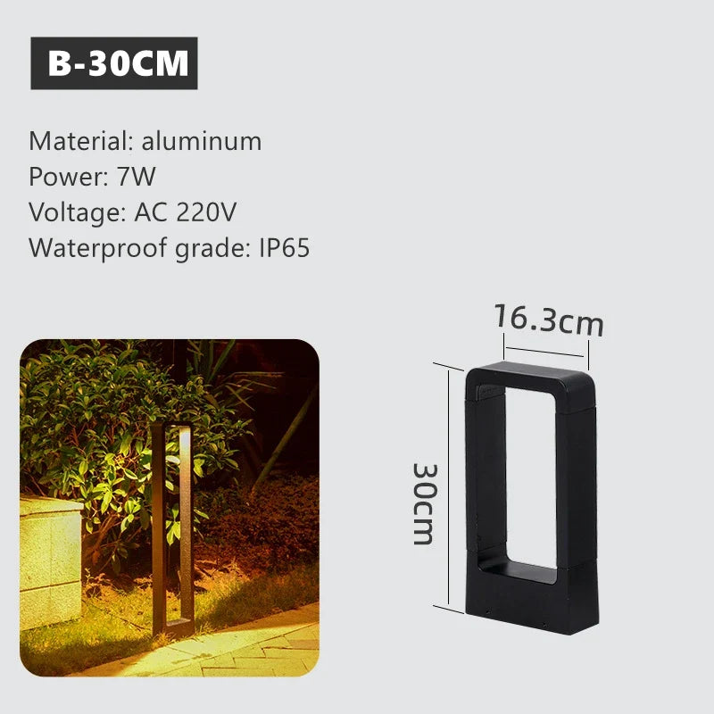 lampe led extérieure simple pour éclairage de jardin et paysage