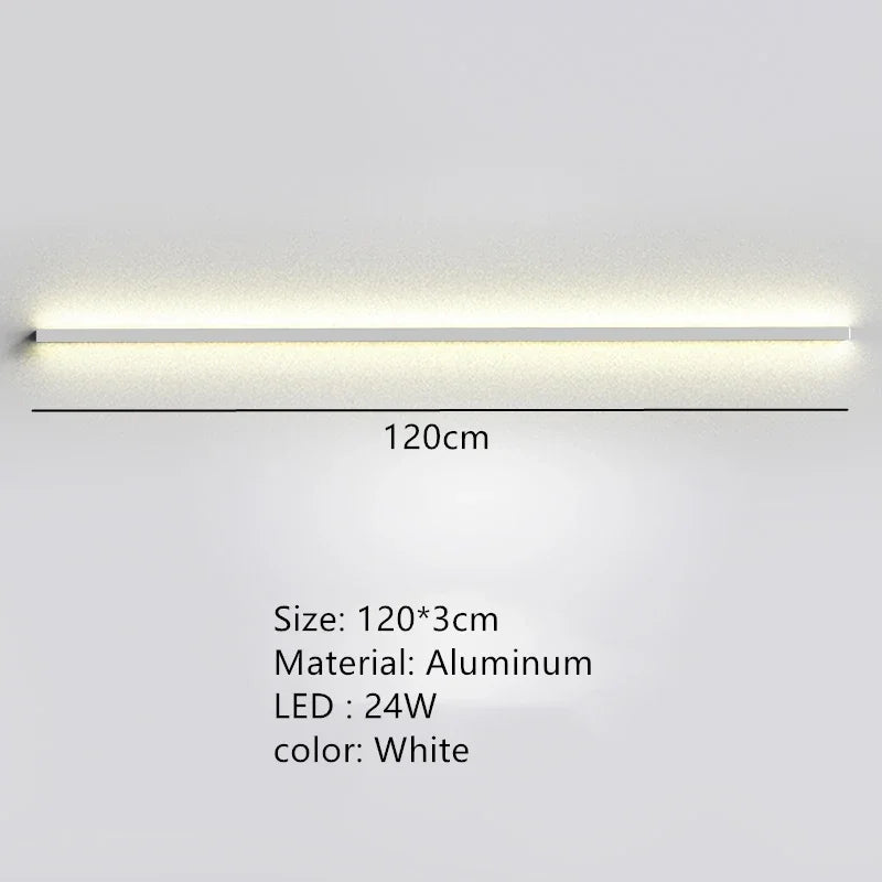 applique murale led moderne avec interrupteur de gradation pour décoration