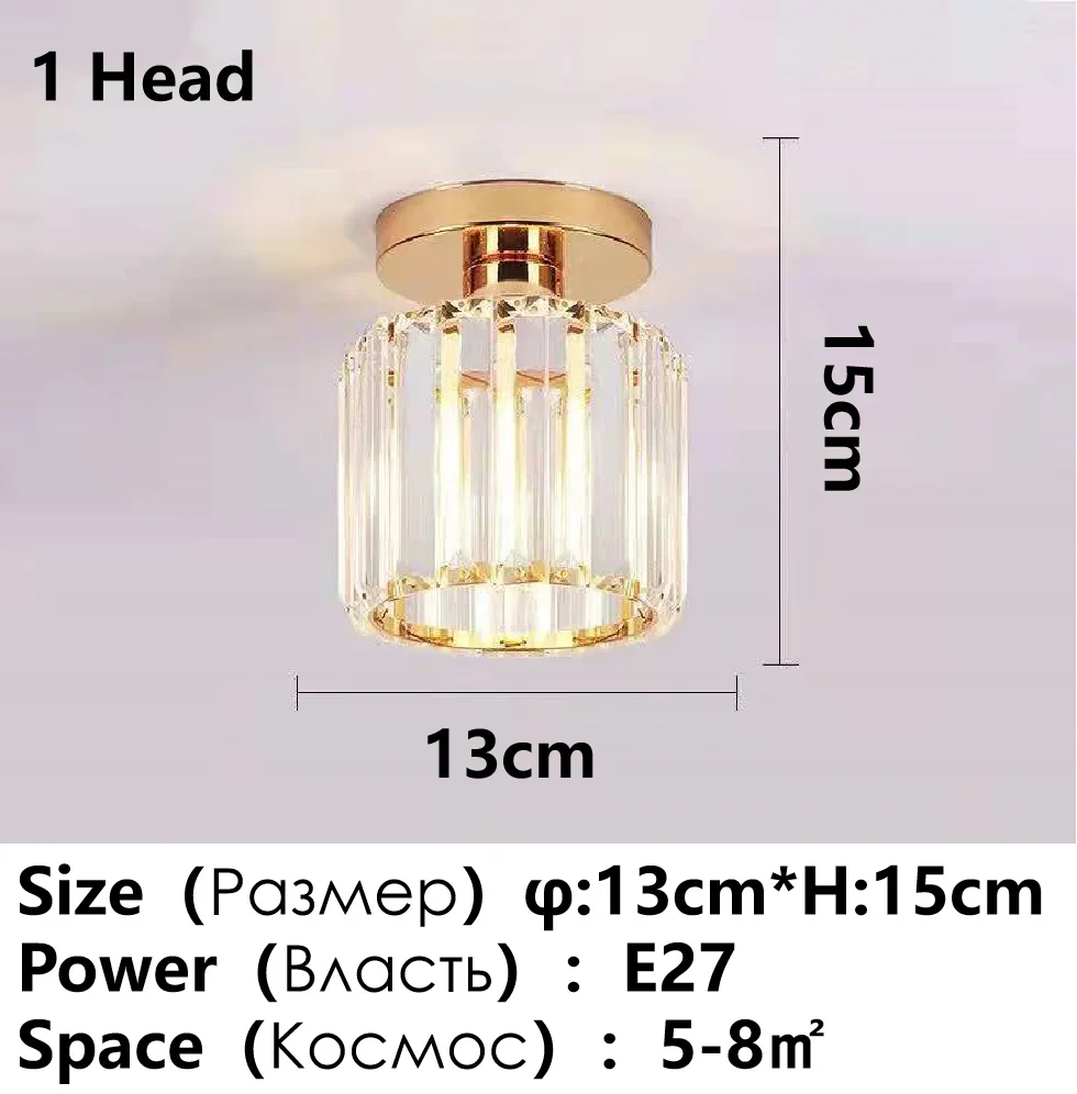 Modern Ceiling Crystal Chandelier Table, Restaurant, Kitchen Bar LED Chandelier Minimalist Home Decoration Light Luxury Crystal