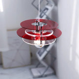 lustre arc-en-ciel soucoupe volante déco rétro pour bar ou restaurant