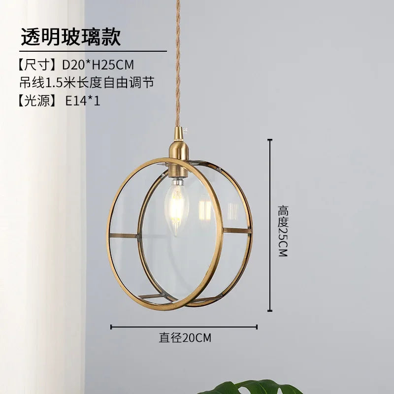 suspension en verre créative style nordique pour décoration intérieure