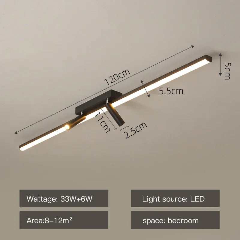 lustre led moderne avec projecteurs acrylique pour éclairage intérieur