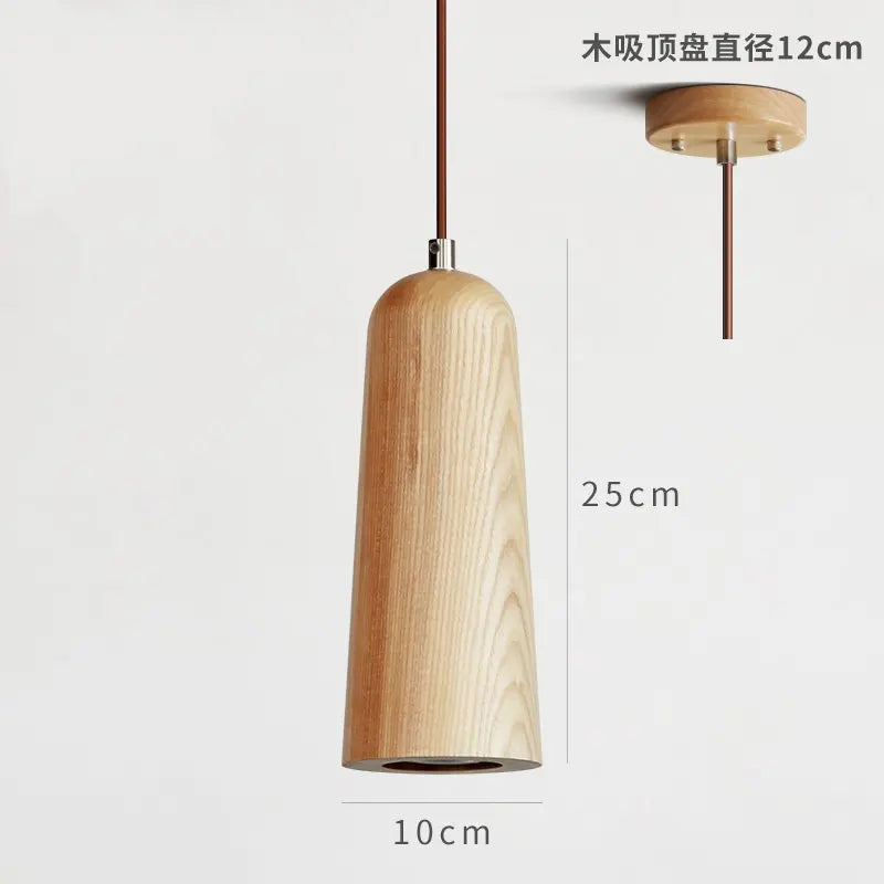 suspension en bois massif style nordique pour décoration intérieure