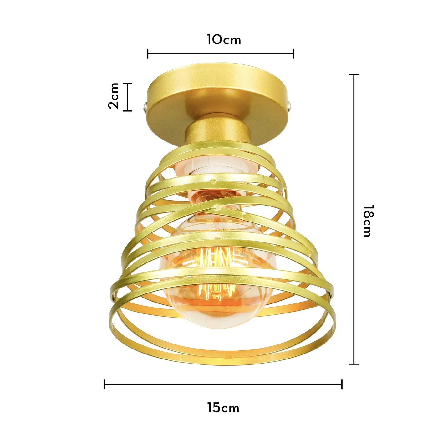 Suspension rétro moderne abat-jour tourbillon éclairage