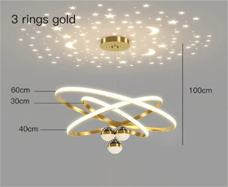 lustre led romantique projecteur de ciel étoilé avec télécommande