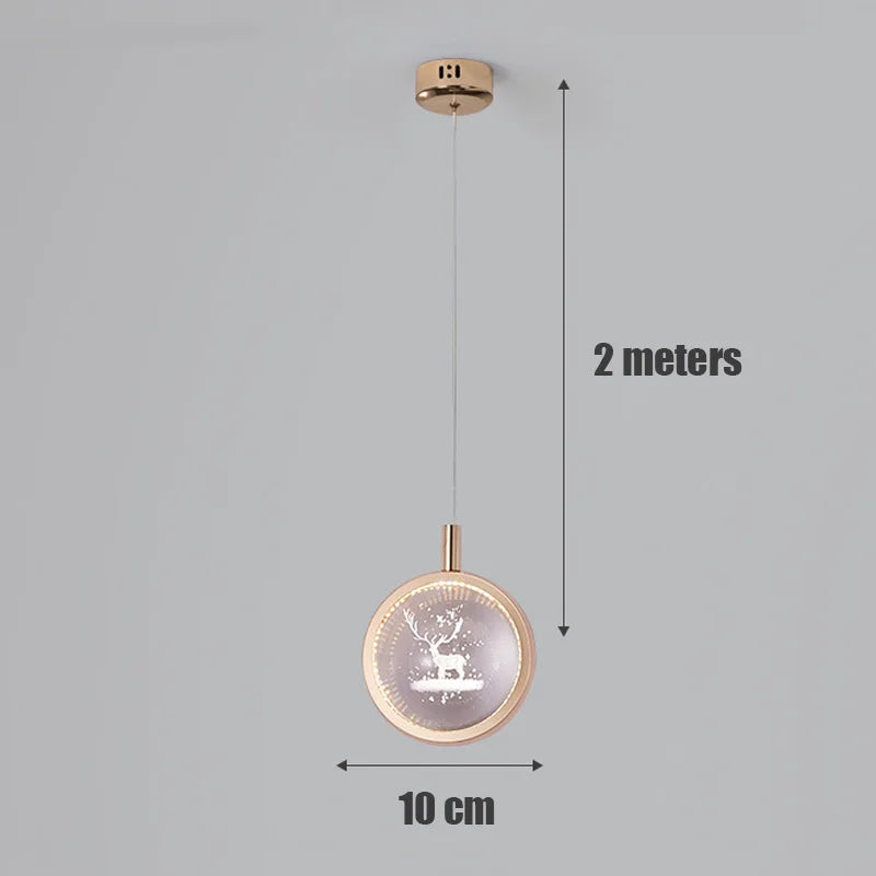 suspension led design pour intérieur de salon