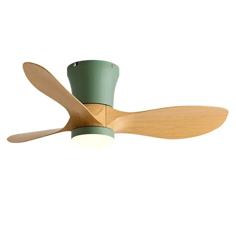 24CM Low Floor Loft Remote Control Lux&vitae Fan With Lights Modern Led Ceiling Fan Without Lights DC Motor 6 Speeds Timing Fans