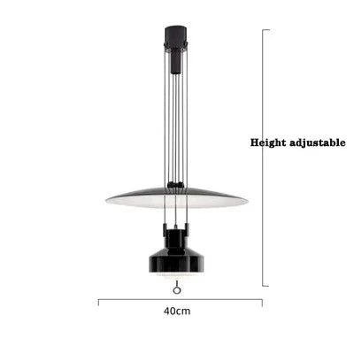 Height Adjustable Suspension Italian Designer Pendant Lamp Hanging Light For Kitchen Restaurant Living Dining Room