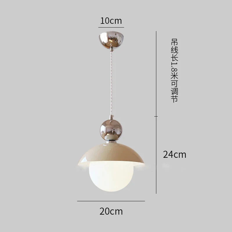 lustre boule de verre lumineux pour intérieur élégant