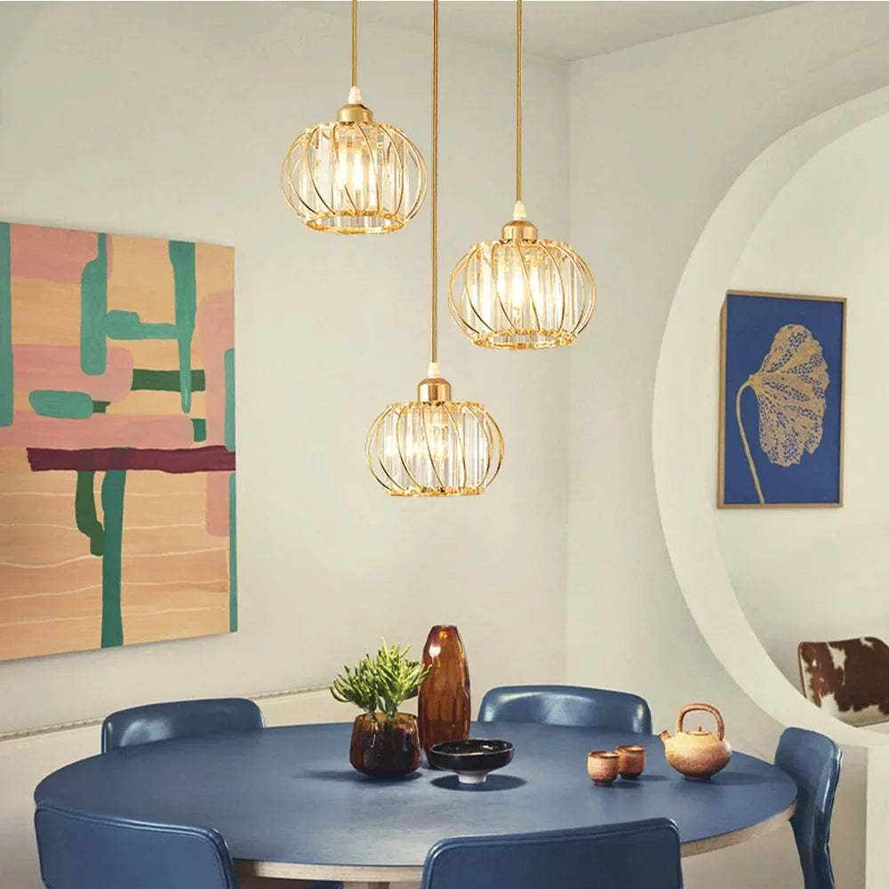 Simple Nordic glass chandelier, modern LED lights for living room, study, hallway, hallway, flat lamps, interior lighting