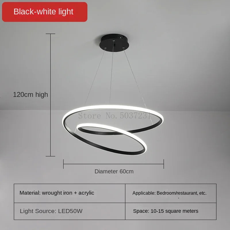 lustre circulaire minimaliste pour éclairage moderne intérieur