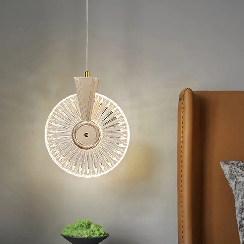 Lustre nordique ovale en cristal LED
