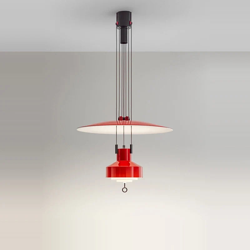 lustre italien flexible en aluminium avec leds dimmables