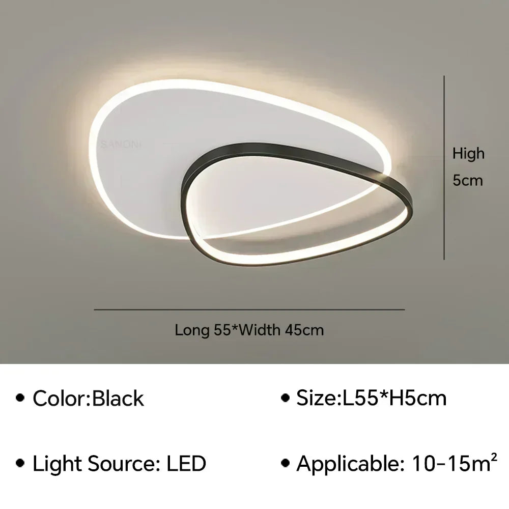 lustre intérieur moderne à leds pour décoration de la maison